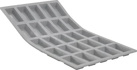 de Buyer 1852.01D, mini finanszírozók (téglalapok), 25 darab, 30 x 20 cm, szilikon