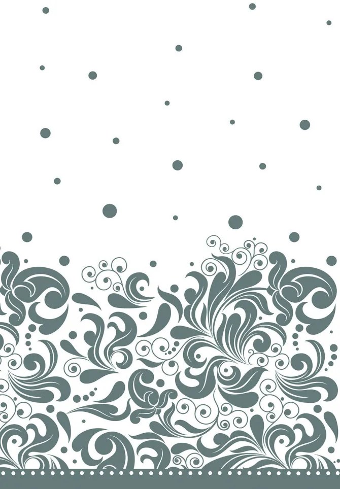 Díszes Silver papír asztalterítő 120x180 cm