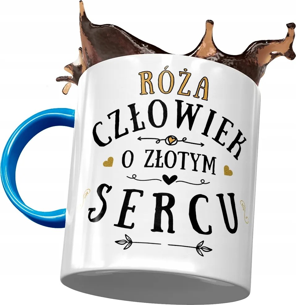 Kék Bögre Rózsa Barátnő Feleség Ajándék Nyomtatott Fotóval