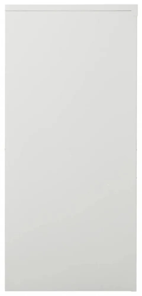világosszürke acél tolóajtós szekrény 90 x 40 x 90 cm