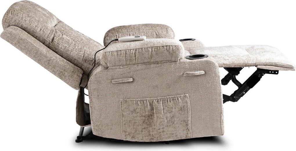 Masszázsfotel Banesto (bézs bársony) . Akció -21%. 1128929