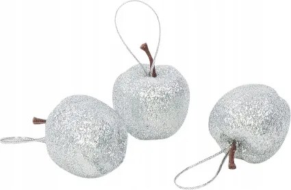 Alma Karácsonyfadísz Szett Törhetetlen Csillámos 12DB-OS Gömb