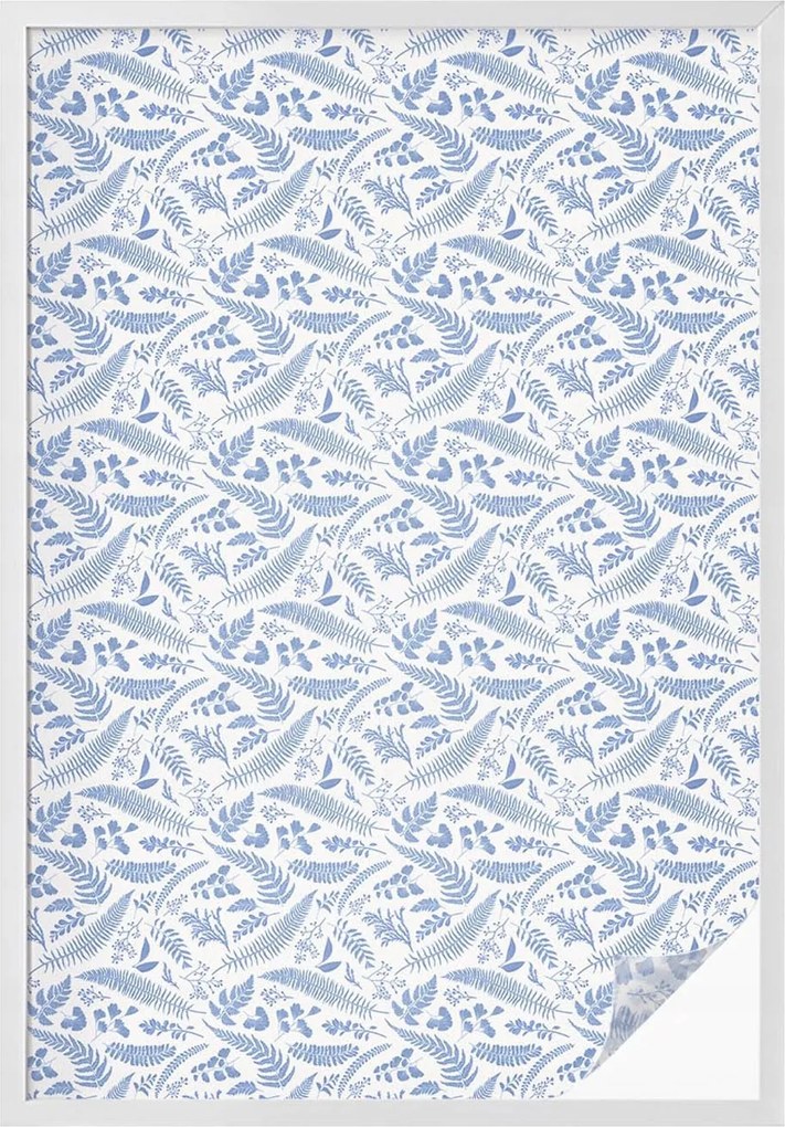 Öntapadós szélvédő furnér Adatvédelem Páfrány levelek 100x146