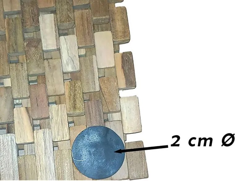 Csúszásgátló szőnyeg teak natúr 50 x 48,5 cm