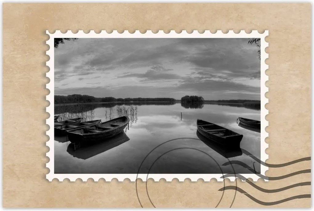 Poszterek 60x40 Csónakok a tavon