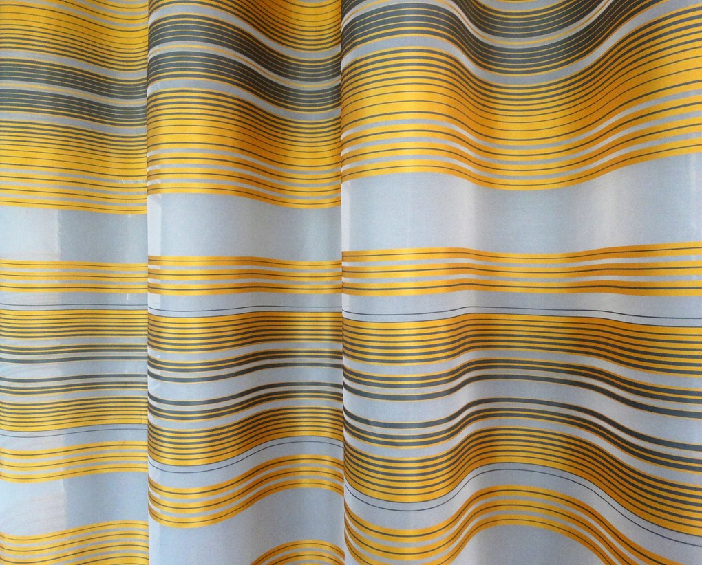 Mg Függöny Nerpa 263 Fátyol Csíkos Hamutartó sárga 170cm széles 0,5m