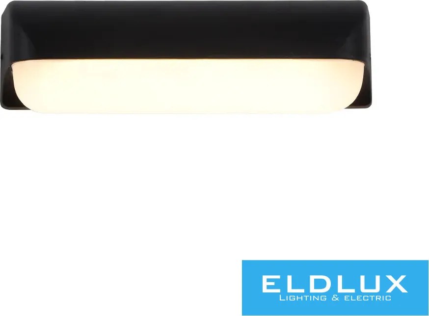 UNIVERSO Kültéri fali lámpa 12w 1200lm 4000k 180° IP65 262×67×98mm fekete