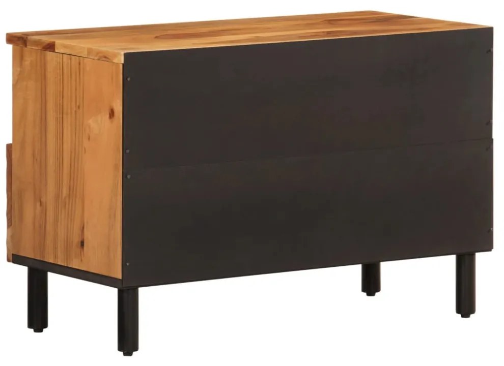 tömör akácfa TV-szekrény 70 x 33 x 46 cm