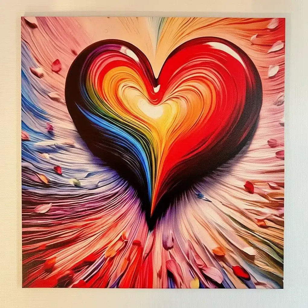 Izzó szív fa puzzle