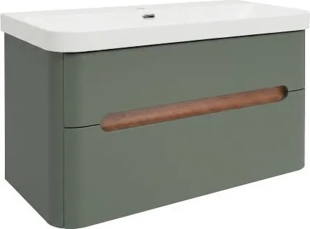 SAT Fusion mosdós szekrény 97,5x53x45 cm eukaliptusz zöld matt SATFUSION2100EZMW