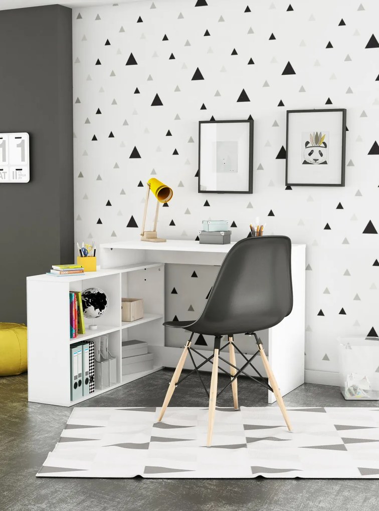 Corner sarokíróasztal Matt fehér N