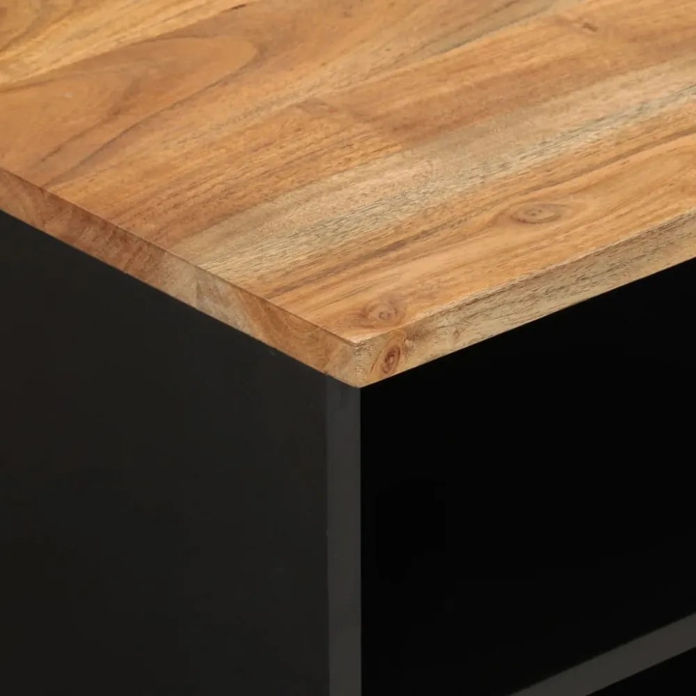 tömör akácfa és szerelt fa TV-szekrény 100 x 33 x 46 cm