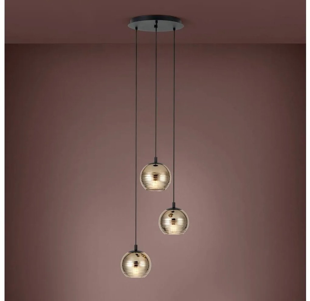 Eglo 39685 - Csillár zsinóron LEMORIETA 3xE27/40W/230V