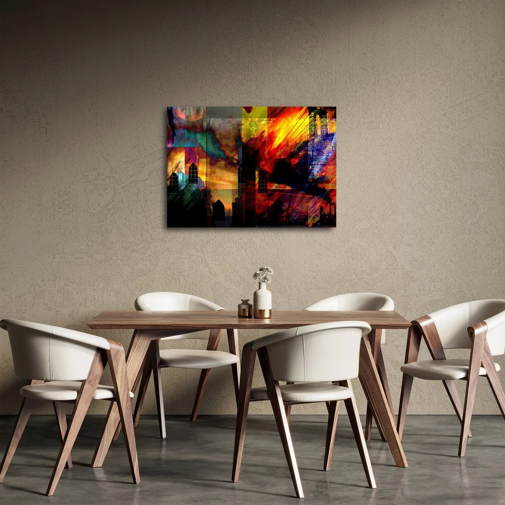 Kép - A város színes absztrakciója (70x50 cm)