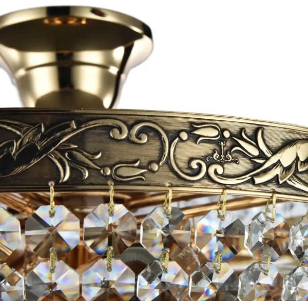 Maytoni DIA890-CL-05-G - Felületre szerelhető csillár PALACE 5xE27/60W/230V