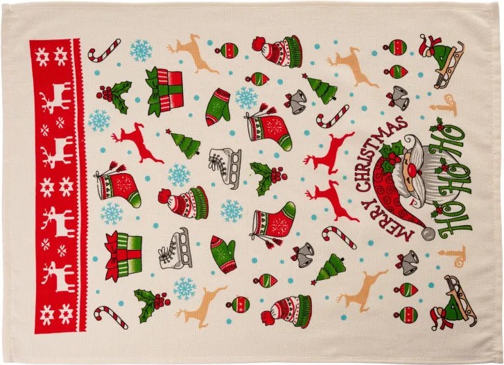 Xmas 2 részes pamut konyharuha szett 40 × 60 cm
