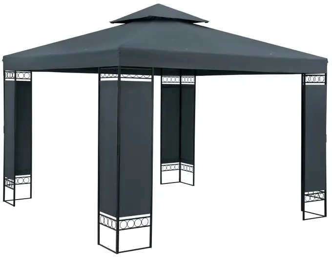 Deuba Lorca kerti pavilon 3x3 m - antracit