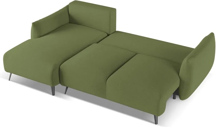 Zöld sarokkanapé (bal oldali) Malie – Makamii