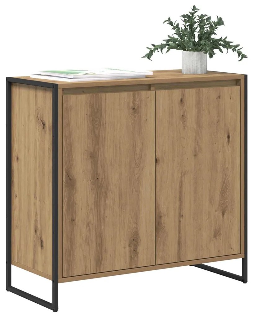 Oldalsó szekrény Művészi tölgy 79 x 36 x 75 cm Faanyag