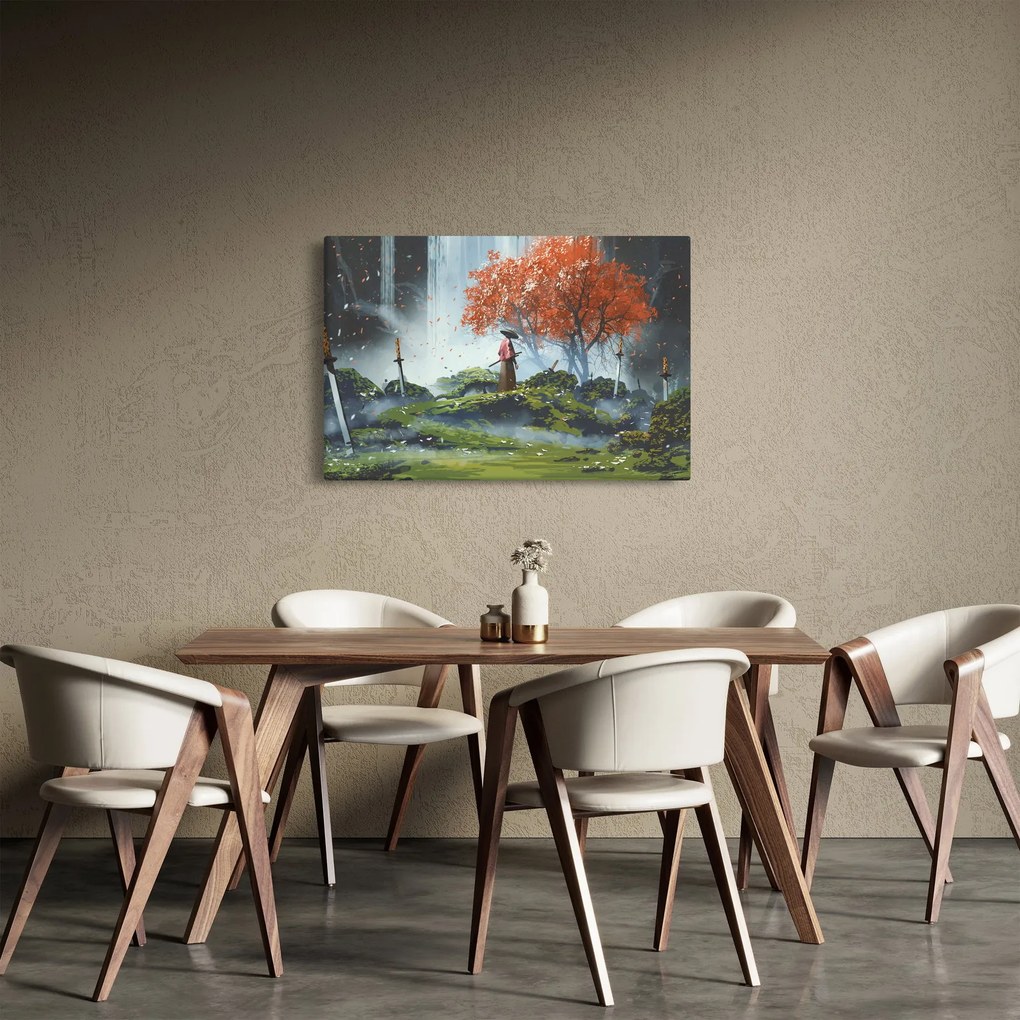 Kép - A kardok kertjének illusztrációja (90x60 cm)