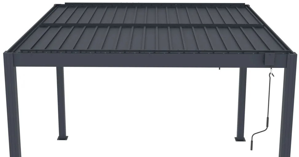 Bioklimatikus pergola G21 Austin 3x3 m, antracit alumínium - sérült csomagolás