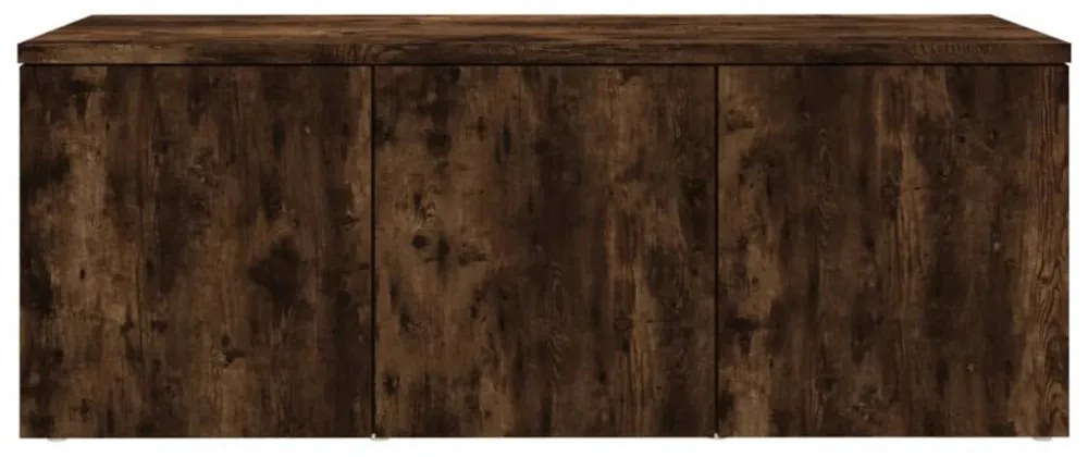 füstös tölgy színű szerelt fa TV-szekrény 80 x 34 x 30 cm