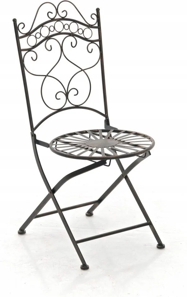 Öntöttvas Kerti Szék Erkély Antik Elegáns Indra