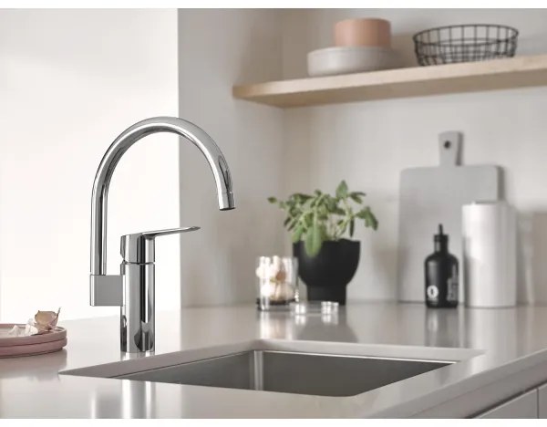 GROHE 30469000 - START mosogató csaptelep magas kifolyóval, fényes króm