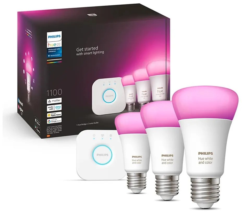 Philips Philips Hue WACA alap szett 3xE27/9W/230V 2000-6500K + kapcsoló eszköz P4899