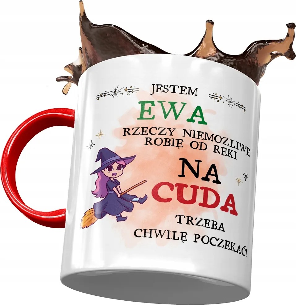 Piros Bögre Éva Barátnő Feleség Ajándék Nyomtatott Fotóval