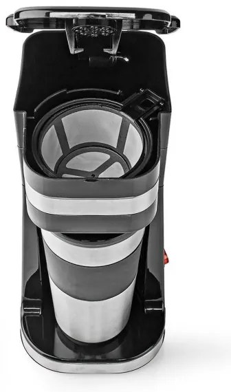 Nedis KACM300FBK - Kávégép egy bögréhez 0,4 l-es utazóbögrével