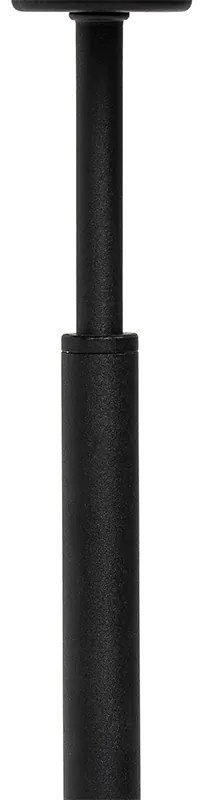 Modern asztali lámpa szövetbúrával fekete arannyal - VT 1