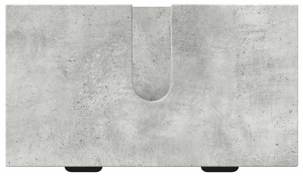 Fürdőszoba bútor szett fiókkal Beton Szürke Műanyag fa, fém