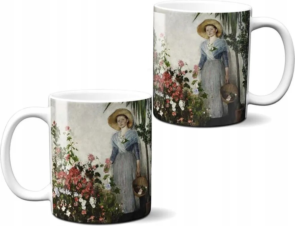 Bögre A télikertben (Az üvegházban) Olga Boznańska