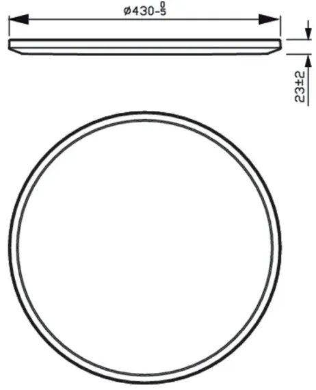 Philips - LED Dimmelhető mennyezeti lámpa SUPERSLIM SCENE SWITCH LED/22W/230V