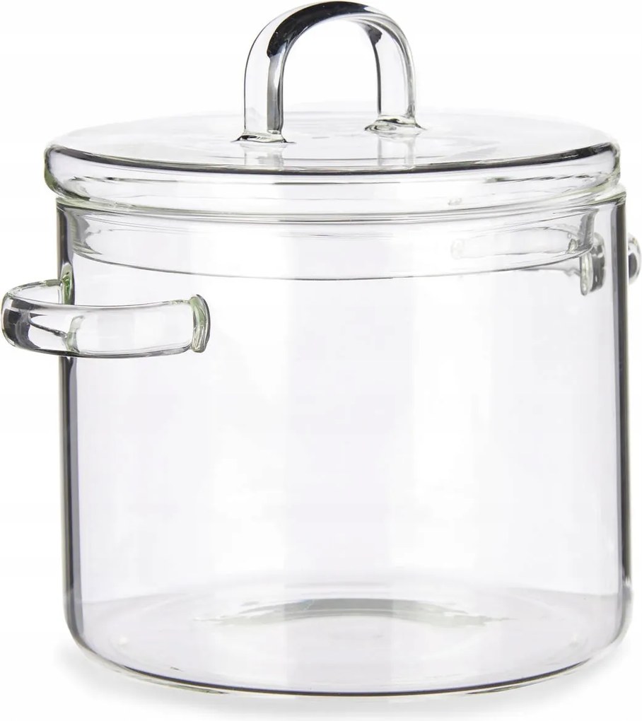 Hőálló Sütőedény Üveg Edény Átlátszó Nagy 1,8 L