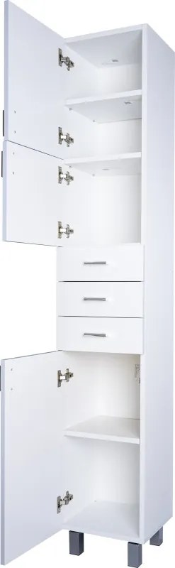 Viva STYLE fürdőszobai ÁLLÓSZEKRÉNY 192 magas POLCOS - BALOS - 35 x 33 x 192 cm