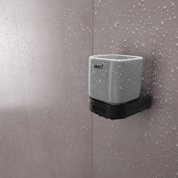 NIMCO NKC készlet-31K-T-90-Szappan adagoló, fogkefe állvány és fali kampó NIKAU