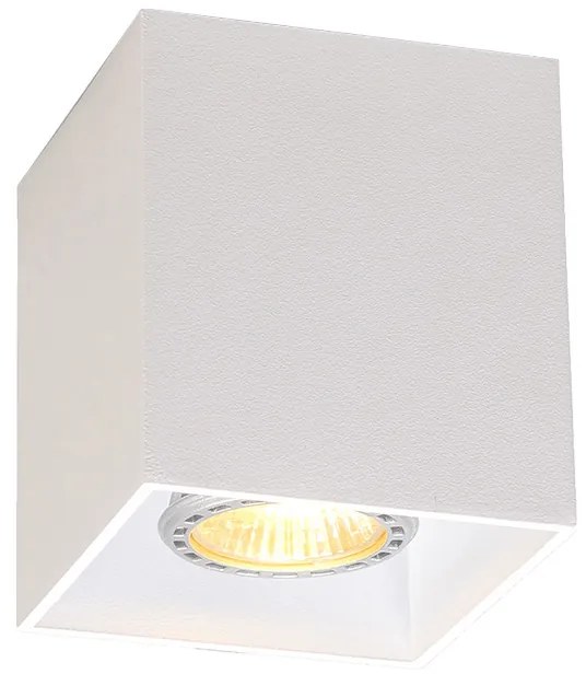 Design felületre szerelt spotlámpa fehér GU10 50mm - Qubo