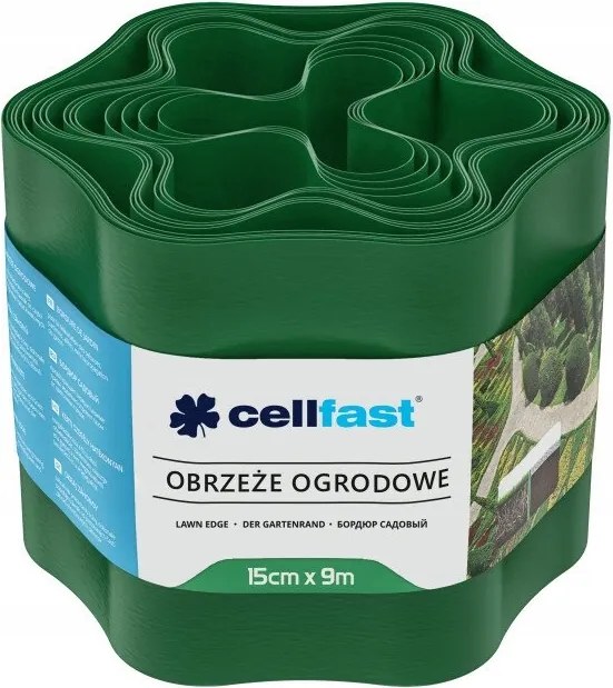 Kerti gyepszegély flexibilis 15 cm x 9 m