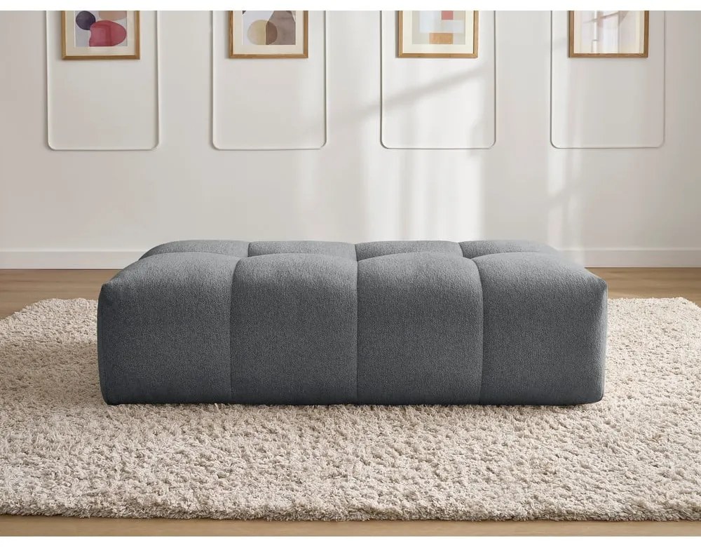 Sötétszürke zsenília lábtartó Everest – Bobochic Paris