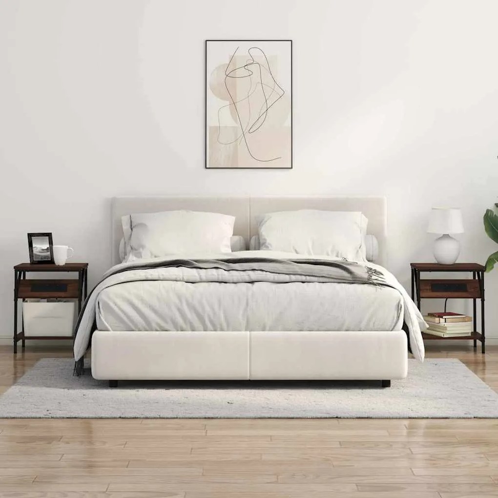 Éjjeli Szekrények 2 pcs barna tölgy 38 x 30 x 48 cm Faanyag
