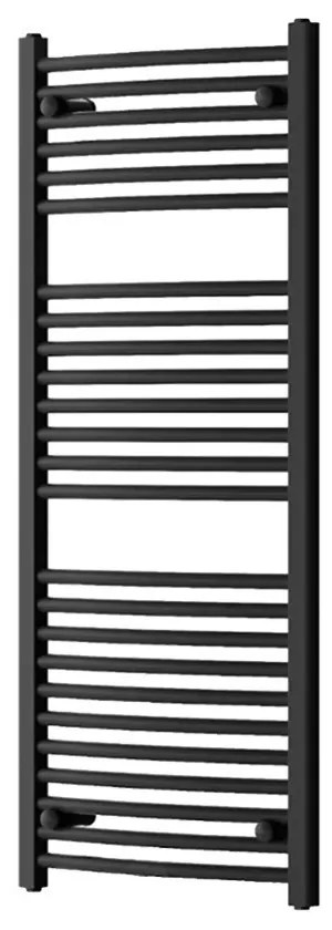 Egyenes törölközőszárító radiátor 1200x500 mm fekete