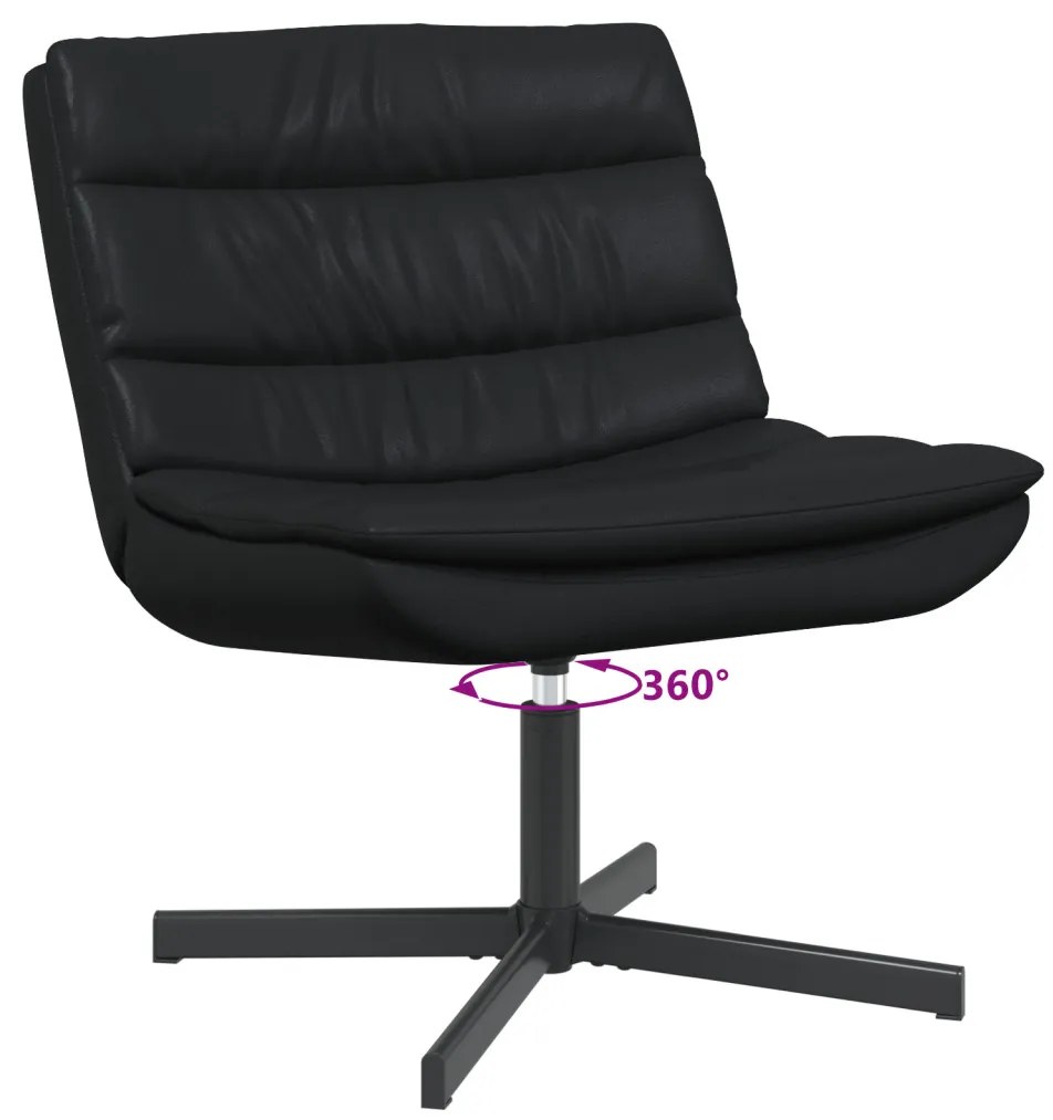Forgószék Fekete 63 x 75 x 76 cm Fényes PU