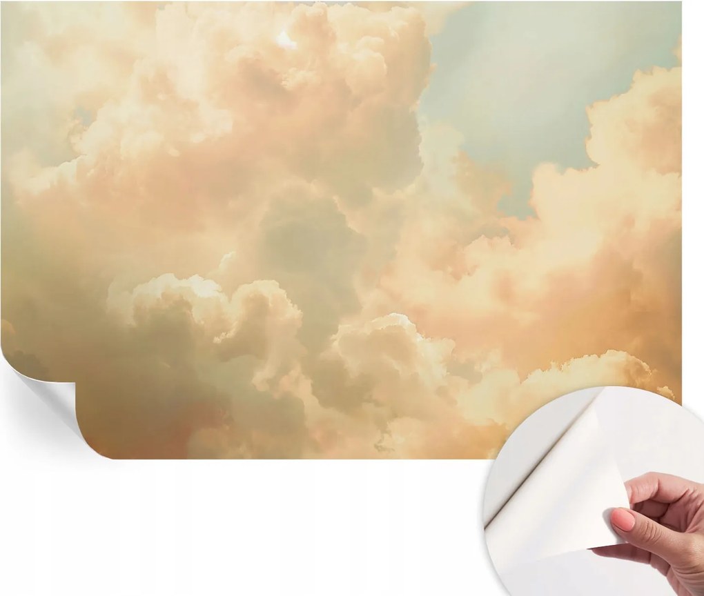 Modern öntapadós fotótapéta falra Éteri felhők 104x70 cm