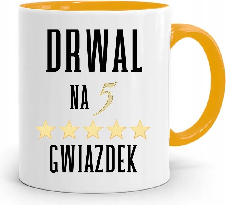 Favágó Bögre Sárga Születésnapi Ajándék fényképes nyomtatással