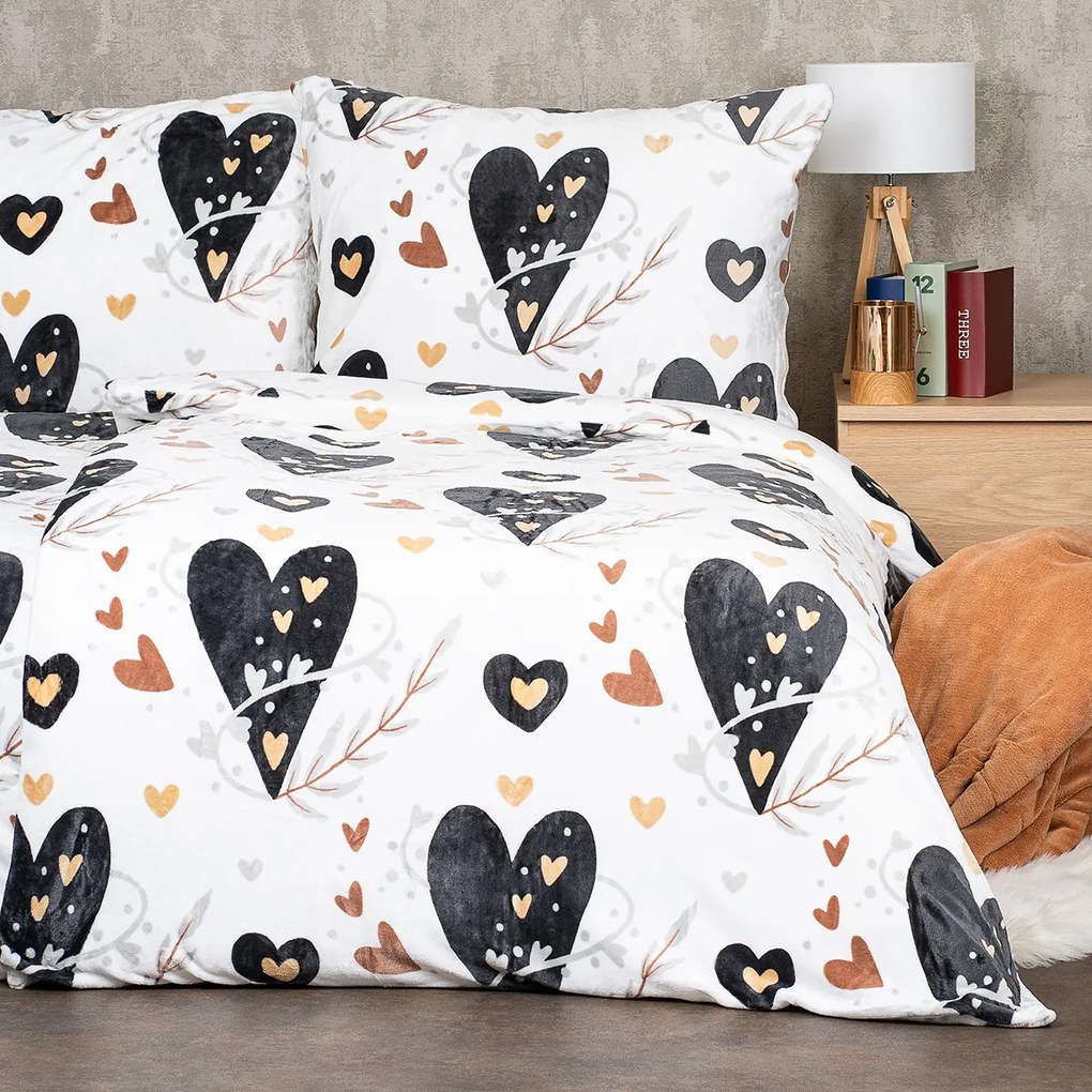 4Home Romantic mikroflanel ágyneműhuzat, 140 x 220 cm, 70 x 90 cm, 140 x 220 cm, 70 x 90 cm