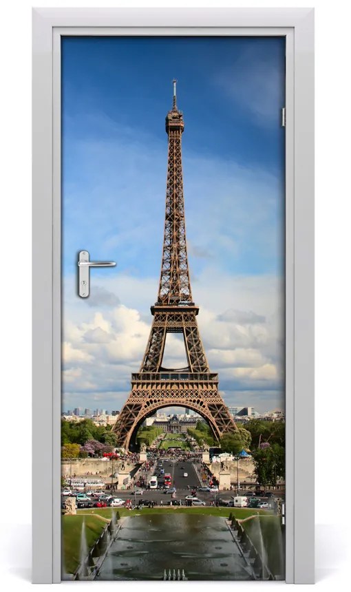 Poszter tapéta ajtóra Eiffel-torony 95x205 cm