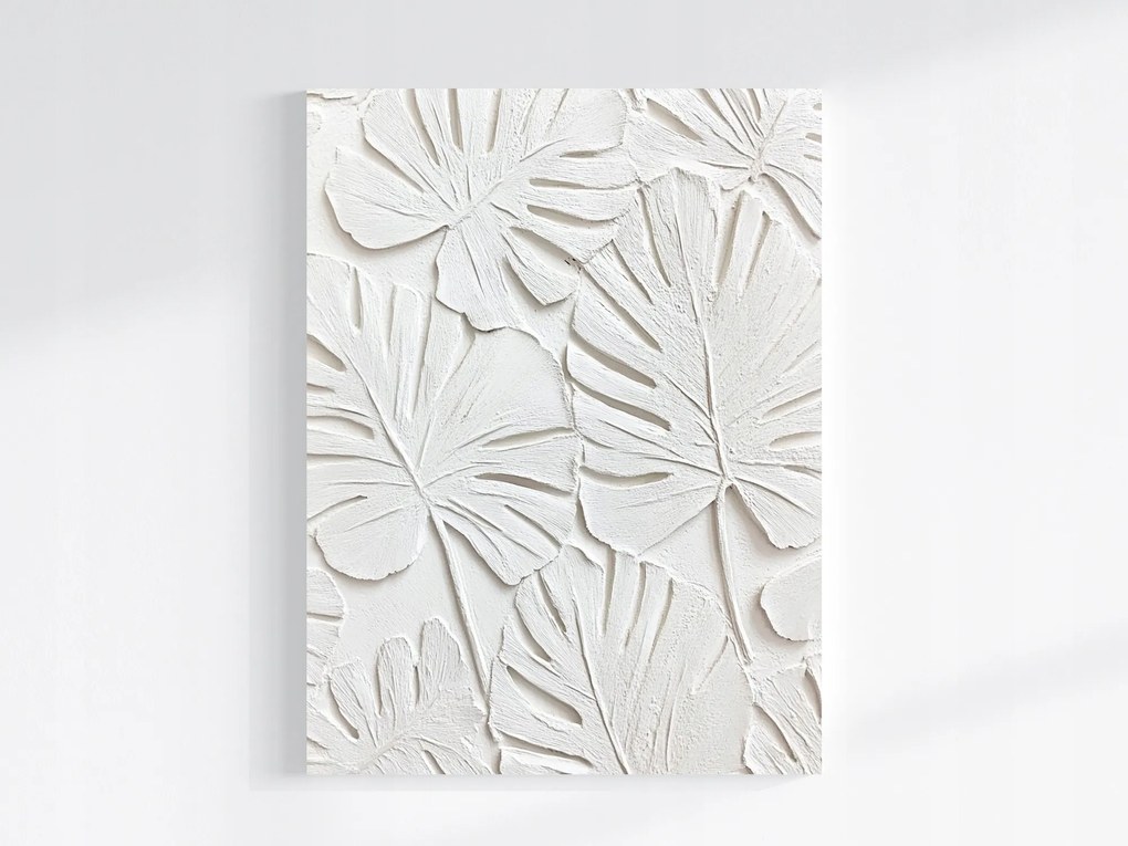 Vászonkép Canvas Dombormű Lenyomat Monster Pálma Levelek 3D 75x100