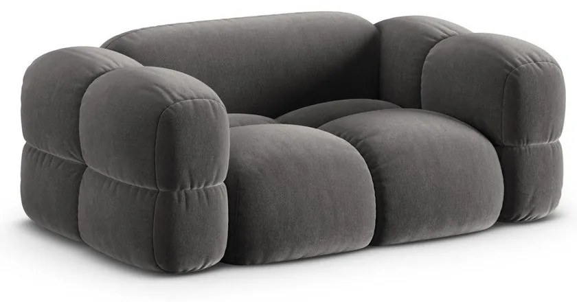 Szürke bársony kanapé 180 cm Loretto – Cosmopolitan Design